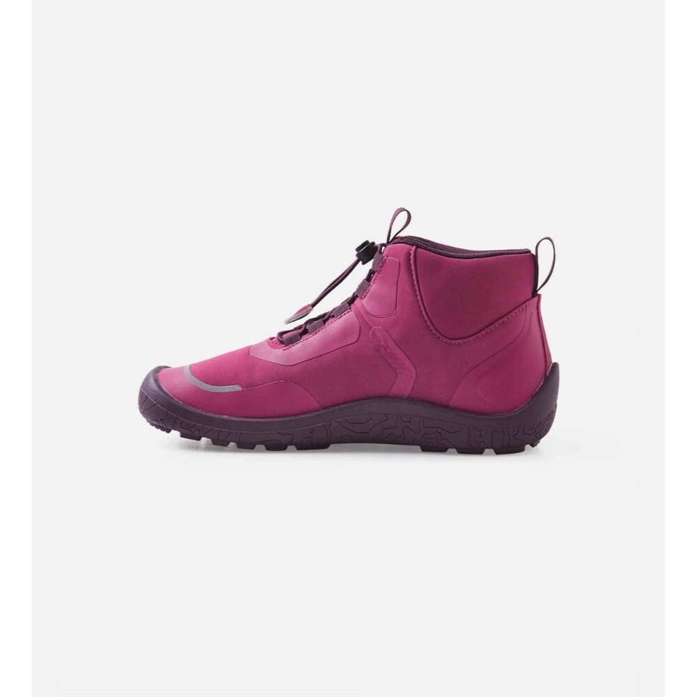 Loikkii Girls ReimaTec Waterproof Barefoot Shoes, Cool Burgandy, Size US 5/5.5